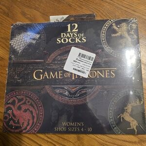 Game‎ of Thrones 12 Days of Socks Set - Black and Gray